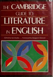 Cover of: The Cambridge guide to literature in English