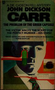 Cover of: The problem of the green capsule