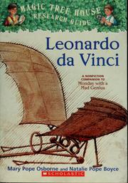 Cover of: Leonardo da Vinci: a nonfiction companion to Monday with a mad genius