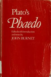 Cover of: Plato's 'Phaedo' by Πλάτων