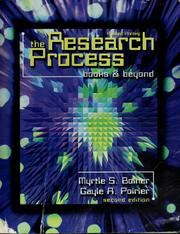 Cover of: The research process: books and beyond