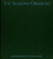 Cover of: The seasons observed