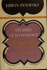 Cover of: Studies in iconology: humanistic themes in the art of the Renaissance.
