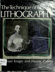 Cover of: The technique of fine art lithography