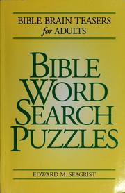 Cover of: Bible word search puzzles