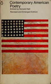 Cover of: Contemporary American poetry