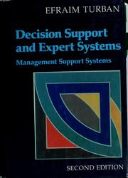 Cover of: Decision support and expert systems by Efraim Turban