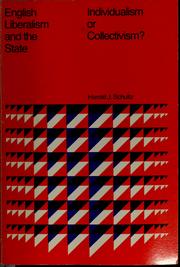 Cover of: English liberalism and the state: individualism or collectivism?