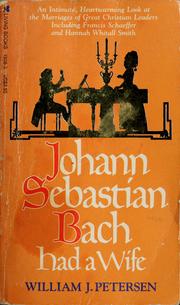 Cover of: Johann Sebastian Bach had a wife
