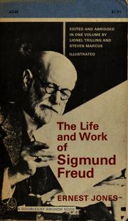 Cover of: The life and work of Sigmund Freud by Ernest Jones