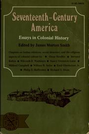 Cover of: Seventeenth-century America