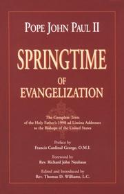 Cover of: Springtime of Evangelization by Pope John Paul II