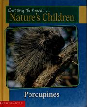 Cover of: Porcupines
