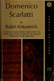 Cover of: Domenico Scarlatti. by Ralph Kirkpatrick