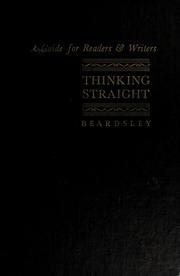Cover of: Thinking straight by Monroe C. Beardsley