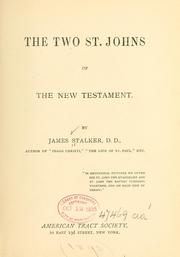 Cover of: The two St. Johns of the New Testament.