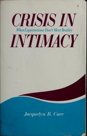 Cover of: Crisis in intimacy