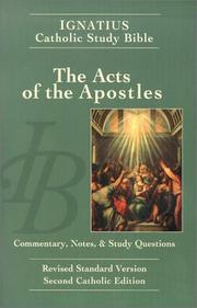 Cover of: Acts of the Apostles: Commentary, Notes and Study Questions