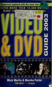 Cover of: Video & DVD guide 2003