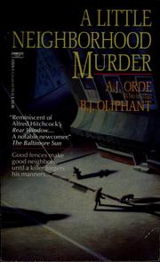 Cover of: A little neighborhood murder
