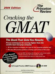 Cover of: Cracking the GMAT: with practice tests on CD-ROM