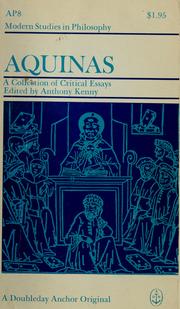 Cover of: Aquinas: a collection of critical essays.