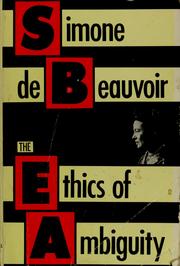 Cover of: The ethics of ambiguity