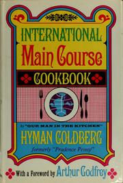 Cover of: International main course cookbook.