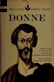 Cover of: Donne. by John Donne