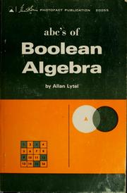 Cover of: ABC's of Boolean algebra