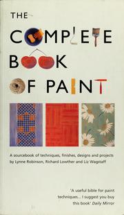 Cover of: The complete book of paint
