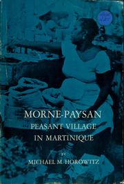 Cover of: Morne-Paysan: peasant village in Martinique