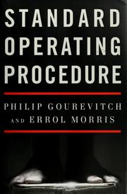 Cover of: Standard operating procedure