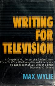 Cover of: Writing for television