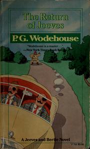 Cover of: The return of Jeeves by P. G. Wodehouse