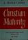 Cover of: Christian maturity