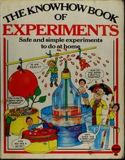 Cover of: Know How Book of Experiments (Know How Books)