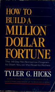 Cover of: How to Build a Million Dollar Fortune