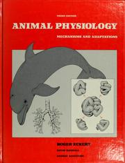 Cover of: Animal physiology: mechanisms and adaptations