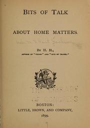 Cover of: Bits of talk about home matters