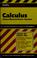 Cover of: CliffsQuickReview calculus
