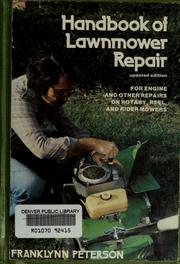Cover of: Handbook of lawn mower repair