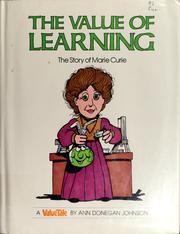 Cover of: The value of learning by Ann Donegan Johnson