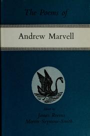 Cover of: The poems of Andrew Marvell by Andrew Marvell