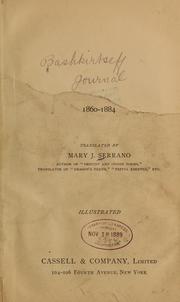Cover of: Marie Bashkirtseff: the journal of a young artist, 1860-1884.
