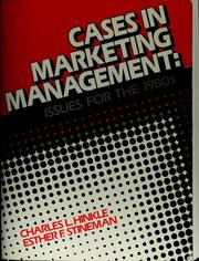 Cover of: Cases in marketing management by Charles L. Hinkle