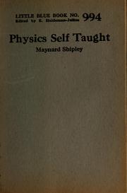 Cover of: Physics self taught