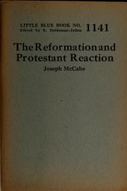 Cover of: The Reformation and Protestant reaction