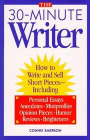 Cover of: The 30-Minute Writer