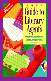 Cover of: 1997 Guide to Literary Agents (Annual) by Donald M. Prues